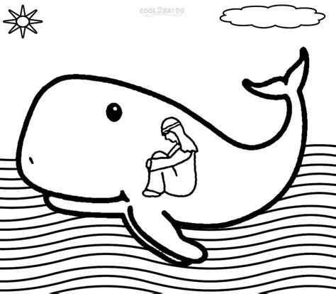 Printable Jonah and the Whale Coloring Pages For Kids