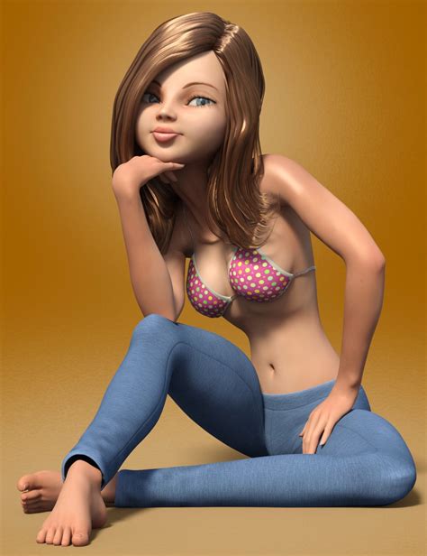 Stylized Megan Character and Hair for Genesis 3 Female(s) | Daz 3D