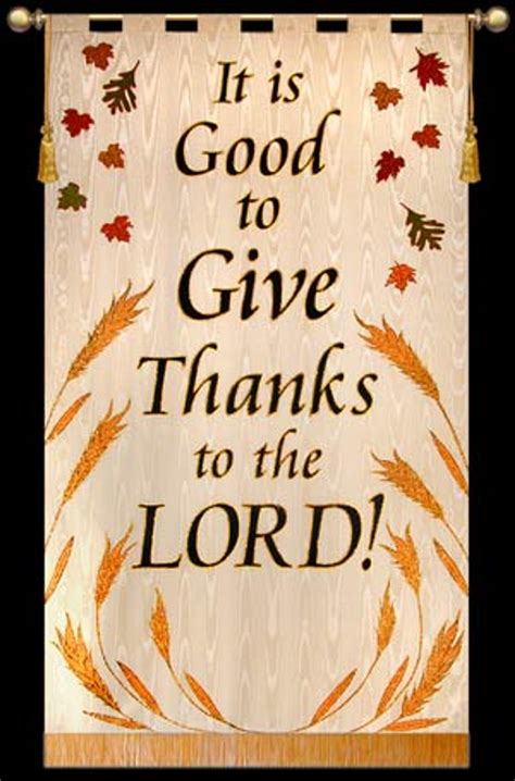 It-is-Good-to-Give-Thanks-to-the-LORD | Church Banner for Thanksgiving