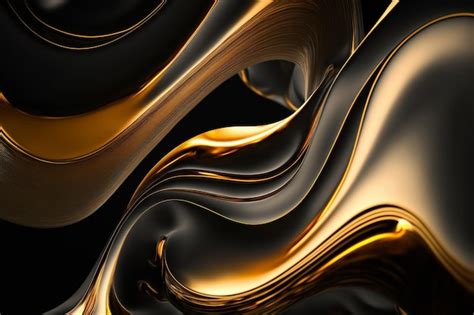 Premium Photo | Modern black and gold abstract background