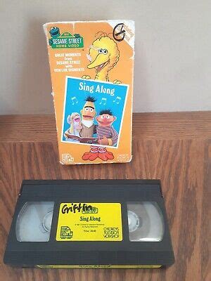 1987 SESAME STREET Sing Along VHS Video VCR Tape Music Songs VTG RARE! Songbook $12.39 - PicClick CA