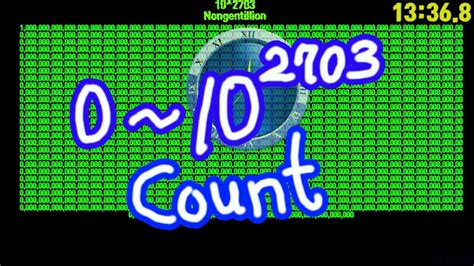 10^2703 Nongentillion timer countup alarm🔔 - YouTube