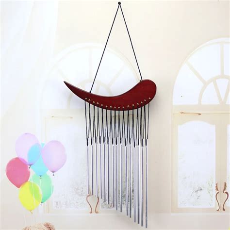 Four Types 15 Tubes Wind Chimes For Garden Yard Outdoor Wooden Metal ...