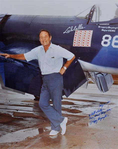 Large Photograph signed by Gregory Pappy Boyington 1912-1988 | Gregory Pappy Boyington | First ...