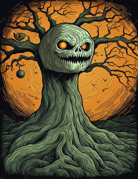 Premium AI Image | Old tree monster Fantasy Art AI Generated