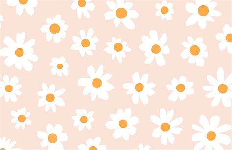 Cute Daisy . Retro Floral Design. Murals in 2020. Daisy , Cute laptop , Cute, Cute Flower HD ...