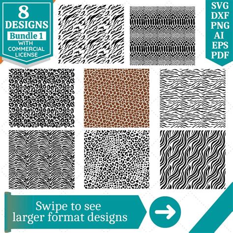 Animal Prints SVG Bundle Animal Patterns SVG Leopard SVG Cheetah Svg ...