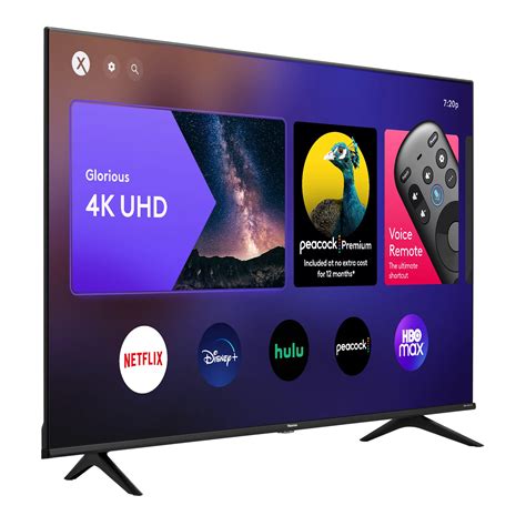 Hisense 50 Class 4K UHD LED LCD Roku Smart TV HDR R6 Series, 45% OFF