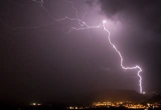 Lightning | Lightning behind the town of Villalonga, Spain -… | Flickr