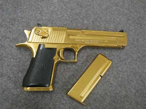 Sold Price: IMI DESERT EAGLE 44 MAGNUM SEMI AUTO PISTOL IN GOLD FINISH SER#33201901 - September ...