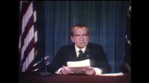 Circa 1974 His Resignation Speech Nixon Stock Footage Video (100% ...