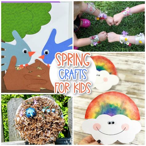 30+ Fun & Colourful Spring Crafts for Kids - Messy Little Monster