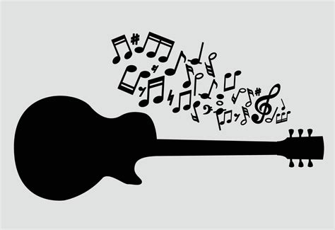 Electric Guitar silhouette, vector design 3659875 Vector Art at Vecteezy