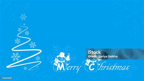 Blue Christmas Background With Snowflake Tree Winter Holidays Christmas ...