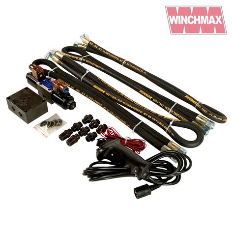 Buy WINCHMAX Hydraulic Winch Installation Kit. CETOP3/NG6 24V Solenoid ...