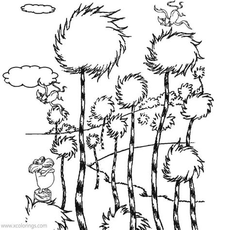 The Lorax Amazing Truffula Tree Coloring Pages The Lorax Amazing ...