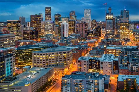 Denver City Skyline at Dusk | Vibration Analysis : Infrared : CBM Services