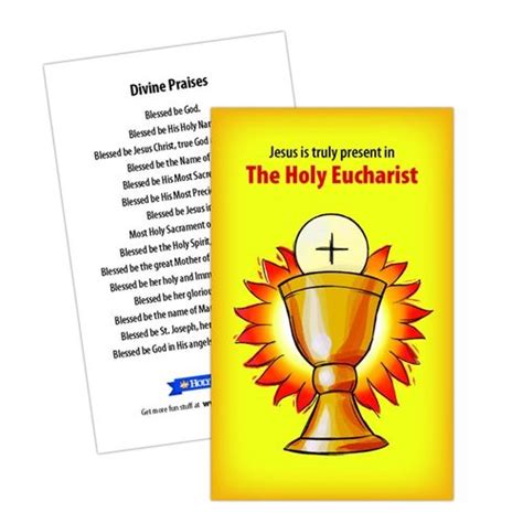 Holy Eucharist Prayer Card | Prayer cards, Prayers, Cards