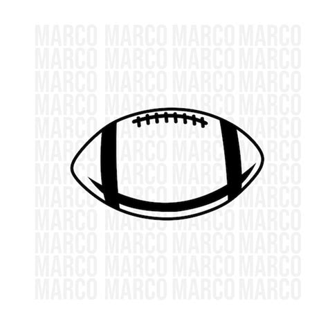 Football SVG Football Outline PNG Football Silhouette | Etsy