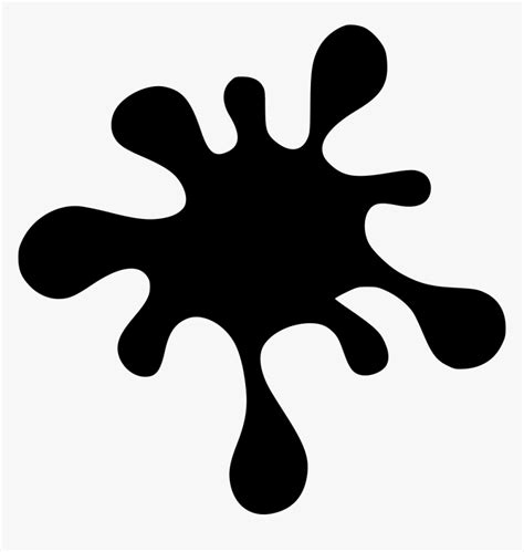 Black Paint Splatter Png - Paint Splatter Svg Free, Transparent Png , Transparent Png Image ...