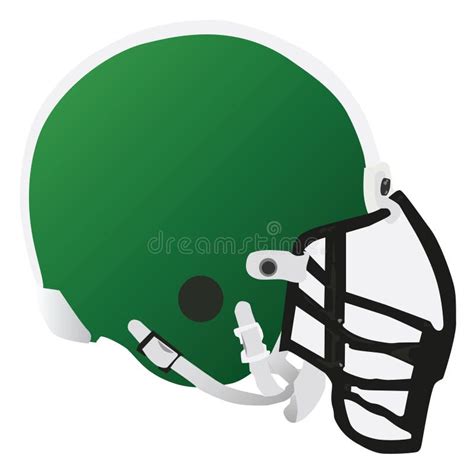 Green Football Helmet Clipart