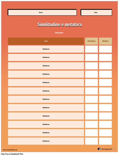 Attività in Inglese con Similitudini e Metafore