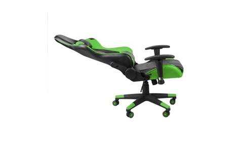 2018 fauteuil gamer design modern ergonomique chaise de jeu avec pivot d'appui tête à 150 ° vert ...
