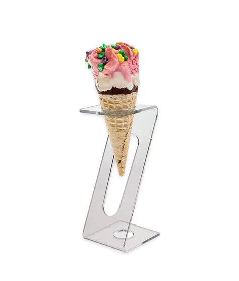 Our New and Improved single cone ice cream holder are now made with 1/8″ thick acrylic. The ...