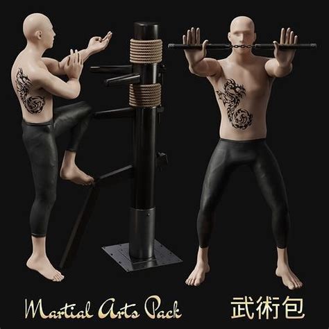 3D model Martial arts Training Pack VR / AR / low-poly | CGTrader