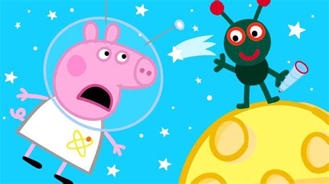 Peppa Pig on the Moon! 👨‍🚀🌔 World Space Week Specials - YouTube