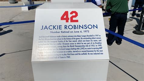 Jackie Robinson #42 at Dodger Stadium