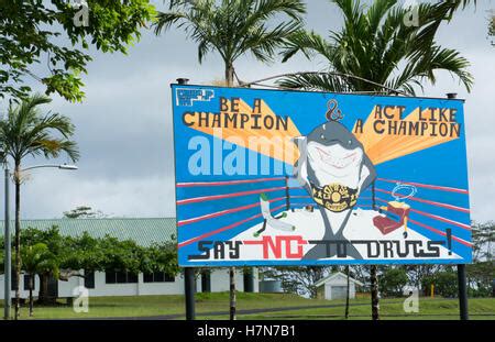 Pohnpei Micronesia sign for College of Micronesia campus education ...