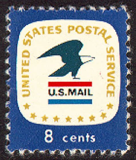 20x USPS POSTAL SERVICE Emblem Eagle 1971 8c Unused Postage Stamp Free ...