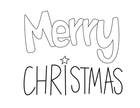 Free Printable Merry Christmas Bubble Letters