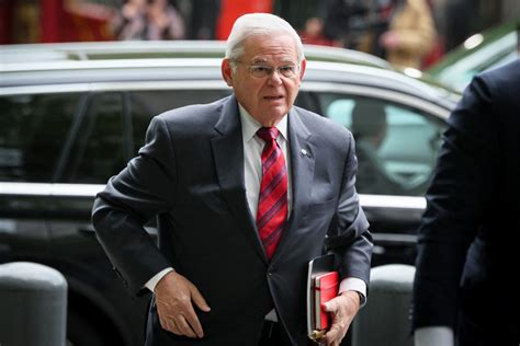 New Jersey Sen. Bob Menendez arrives at federal courthouse for start of ...