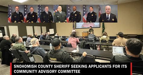 Snohomish County Sheriff seeking applicants for Advisory Committee ...