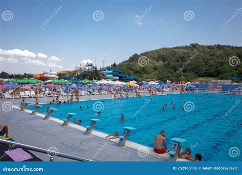 Big Pool in Aqua Park in Jagodina, Serbia Editorial Photo - Image of serbia, park: 252965176