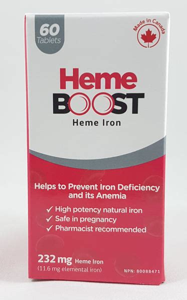 HEME BOOST (HEME IRON) 60'S | Queensborough Community Pharmacy