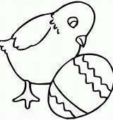 Easter Chick Coloring Pages Drawing Baby Chicken Printable Cute Chicks  sketch template