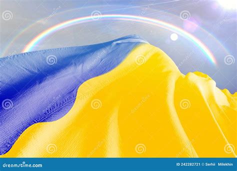 Flag. Ukraine. Waving Flag of Ukraine Stock Image - Image of europe ...