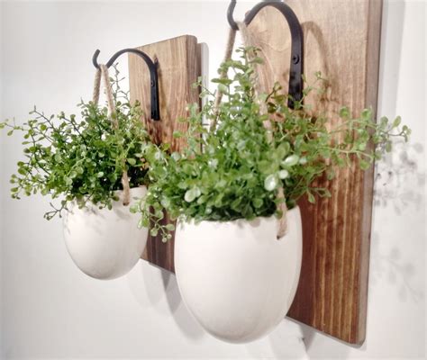 Ceramic Planter, Hanging Ceramic Pots, Hanging Greenery, Modern ...