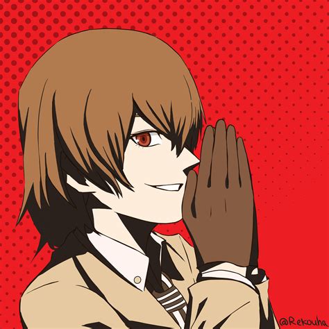 Akechi fan art made by myself @Rekouha. Twitter link in the comments! : Persona5