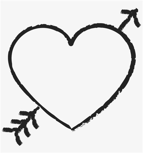 Download Heart With Arrow Rubber Stamp - Heart With Arrow Clip Art PNG ...