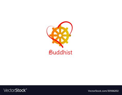 Buddhist symbolism logo buddhism sign Royalty Free Vector