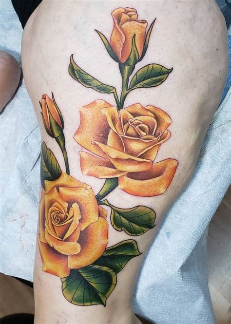 60+ Yellow Rose Tattoos And Their Meanings