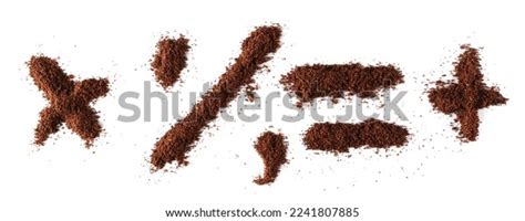 Ground Coffee Shape Basic Mathematically Symbols Stock Photo 2241807885 | Shutterstock