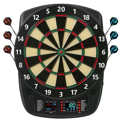 Electronic Dart Board, Soft Tip Dartboard Set 40 Games, 427 Variants ...