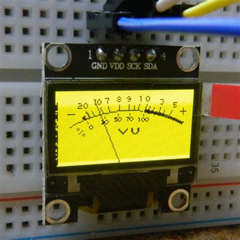 Analog Style VU Meter With Arduino And OLED Display | Hackaday