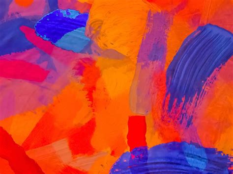 Splash Painting Texture Abstract Background In Orange Blue Red Painting by Tim LA - Fine Art America