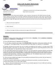 Oreo Mitosis Lab.doc - Name: Period: Date: Oreo Cell Student Worksheet Everyone will work in ...